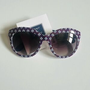 NWT Janie and Jack Purple & White Geometric Sunglasses for Baby Girls💜